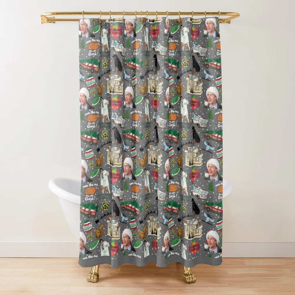 

National Lampoons Christmas Vacation Shower Curtain Shower Set Bathroom Shower Bathroom Accessory Waterproof Curtain