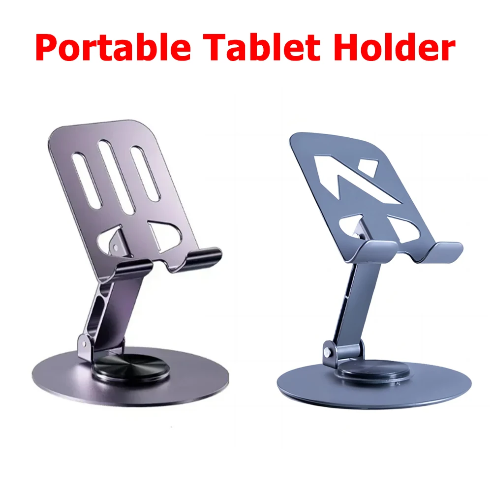 Tragbarer Tablet-Halter 360° °   Rotation Folding Lazy Desktop Live Handy Ständer Halterung für IPad IPhone 15 Xiaomi