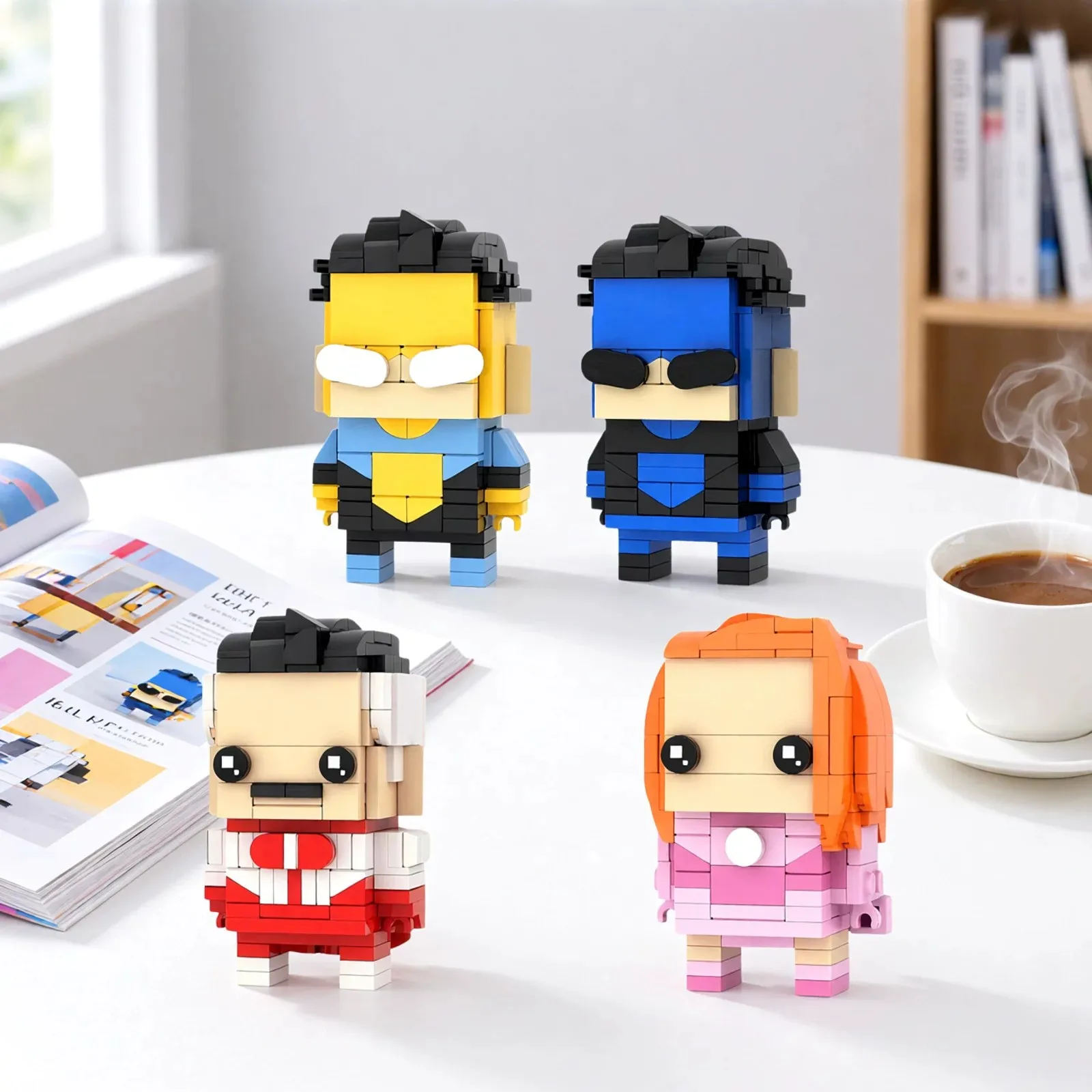 MOC Creative Invincible Warrior Character Combination Building Blocks Model DIY Adult Puzzle Assembly Toy Boys Birthday Ornament