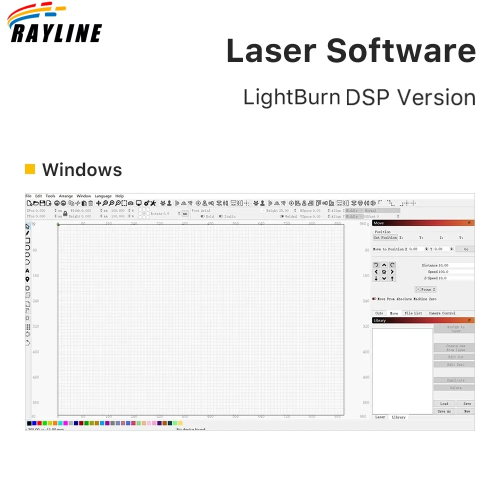 Control LightBurn Software DSP License Key for Laser Cutter Ruida Controller 6445G 6442S