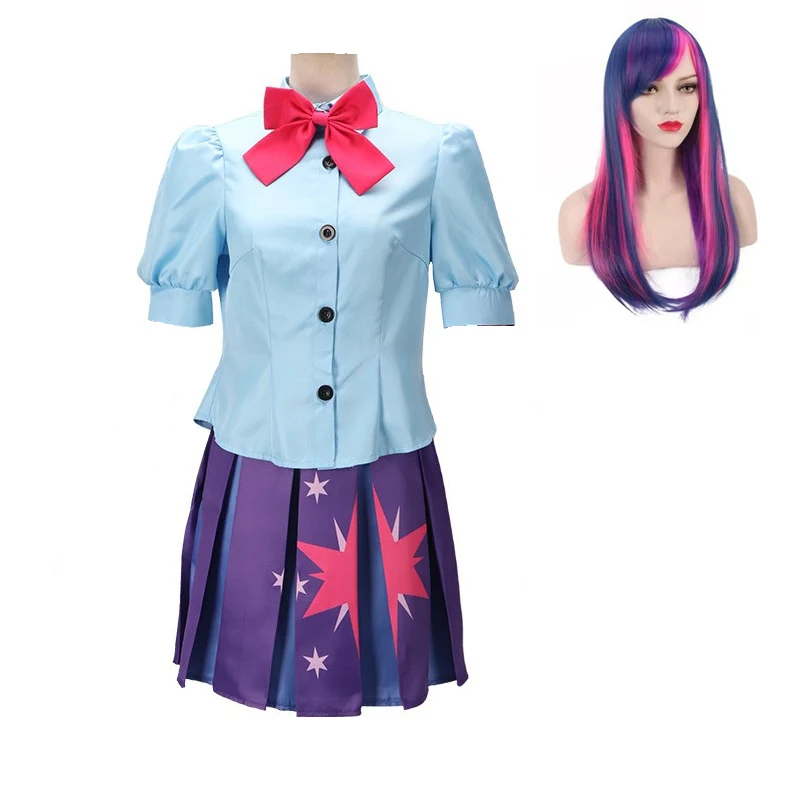 Twilight Sparkle Cosplay Costume for Women Adult Dress Summer Uniform Suit Halloween Outfit         2