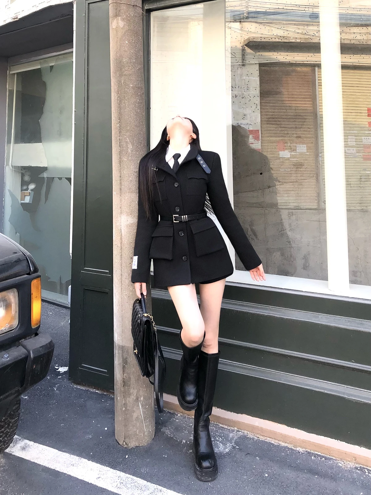 Wahju casaco de lã f, casaco de lã britânico legal para inverno, emaecimento, novo design de moda, manga crida, g...