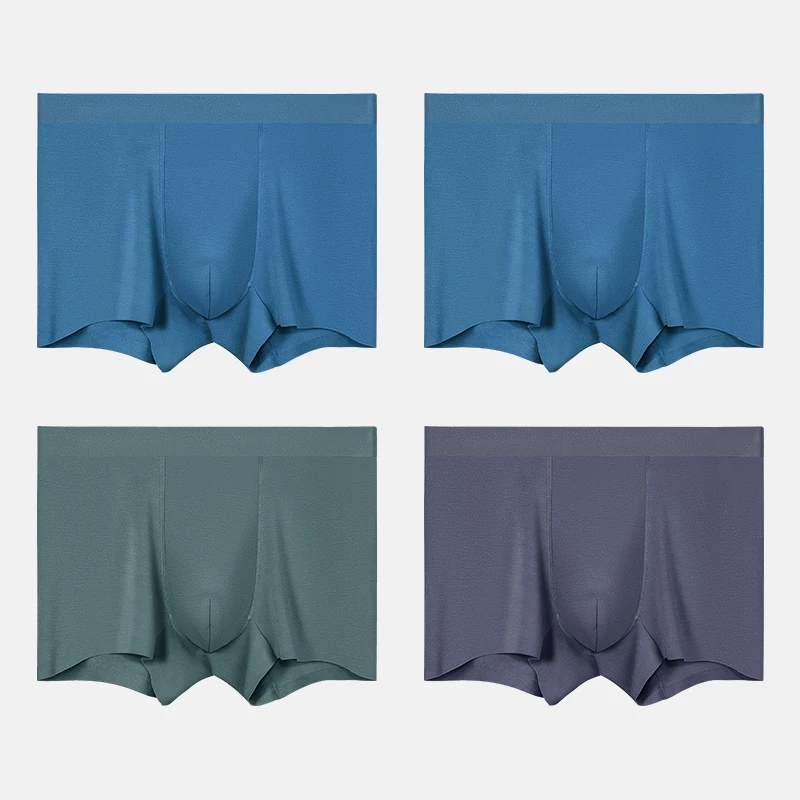 

3PCS Men's underwear, men's 120-count modal flat underpants, seamless antibacterial, summer thin, four-corner breathable shorts
