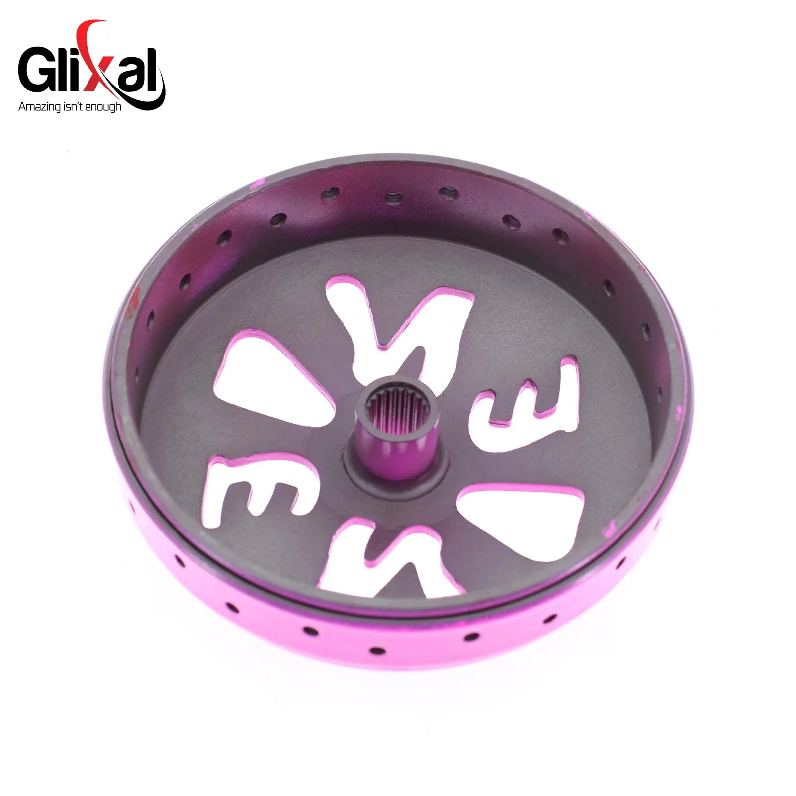 Glixal GY6 125cc 150cc 200cc High Performance Racing Drilled Clutch Bell Drum for 152QMI 157QMJ Engine Scooter Moped ATV Go Kart