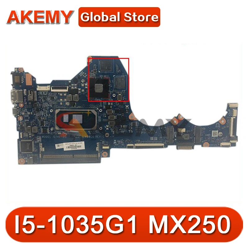 

For HP Pavilion 14-CE Laptop Motherboard DAG7ALMB8C0 i3 i5 10th Gen 940MX 2G L67077-601 L67082-601 Mainboard Tested OK