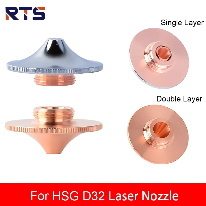 Bico laser RTS D32 10pcs HSG camada única e dupla com bico laser para bico laser Raytools