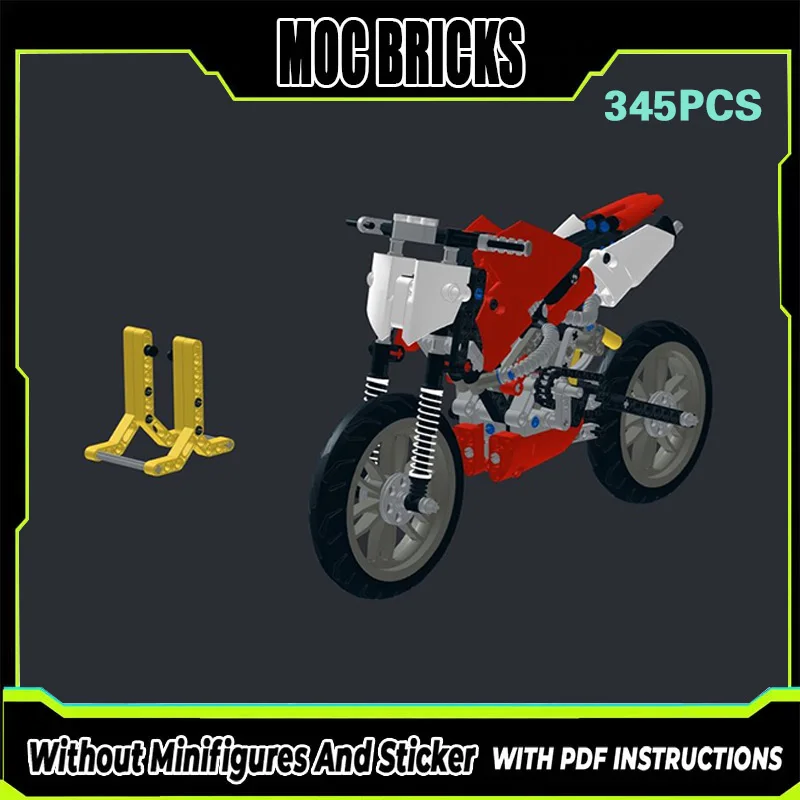 

City Car Model MOC Building Bricks Super Motorcycle Racing Modular Technology Gifts Holiday Assemble Children Toys Suit