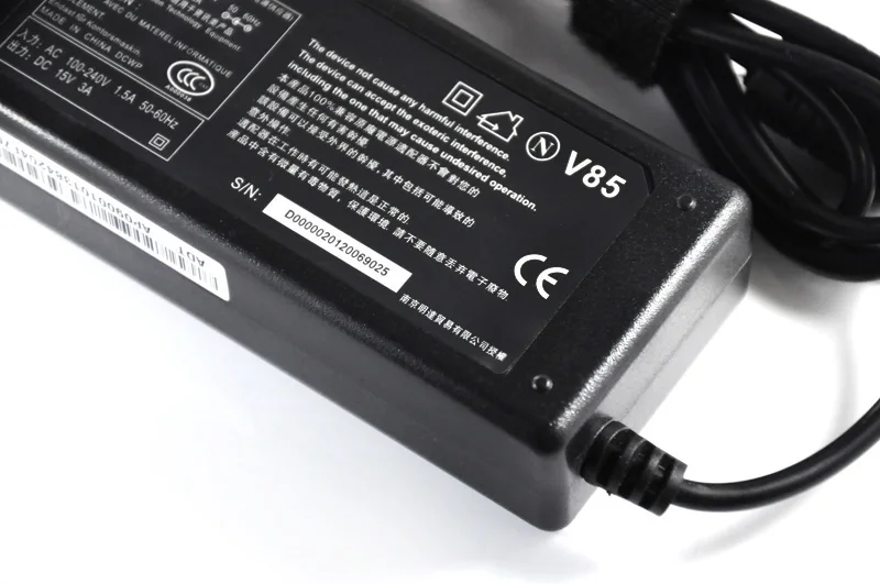 15V 3A For Toshiba 6.3*3.0mm Satellite PA3241U-2ACA PA3049U-1ACA PA3241E-2ACA PA3679U Laptop Power supply ac adapter Charger