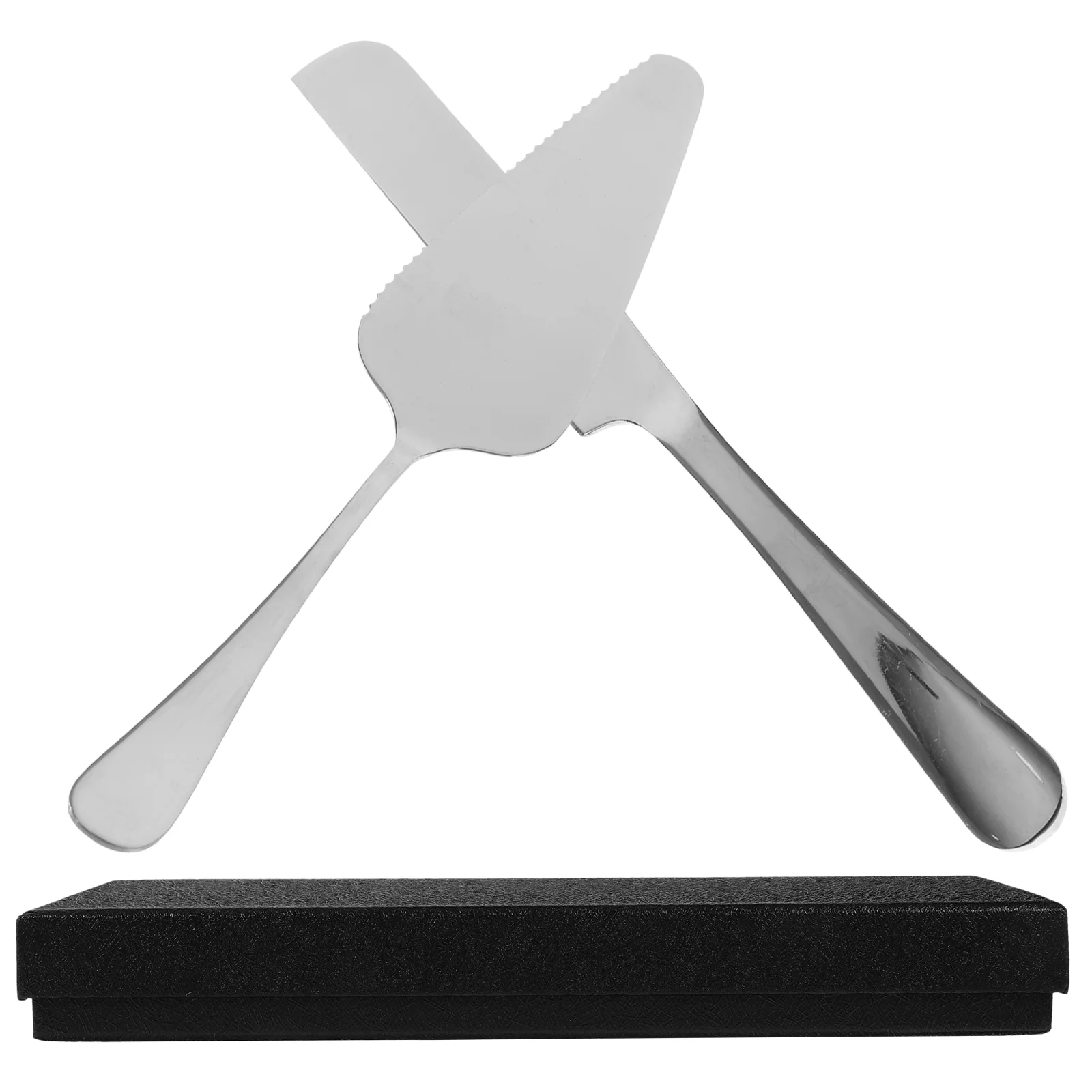 

Cake Knife Set Stands Cutting Tools Metal Home Cooking Utensil Stainless Steel