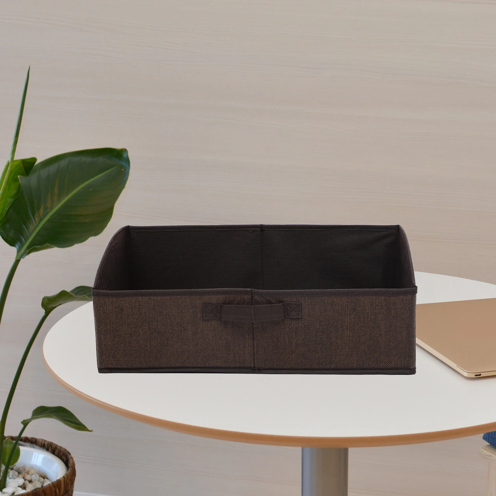 

Collapsible Storage Box Large Capacity Foldable Holder Non-woven Trapezoidal Multifunctional Clothes Toy Organizer