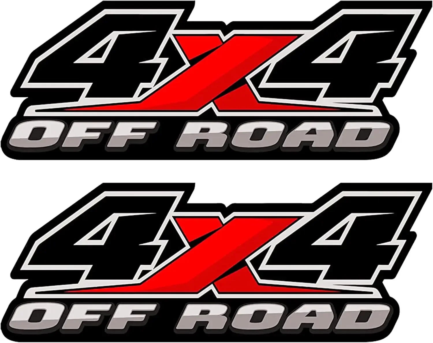 

2Pcs 4X4 Offroad Vinyl Decal Stickers Waterproof Auto Exterior Decor Accessories for Car Truck SUV Body Window Decoration