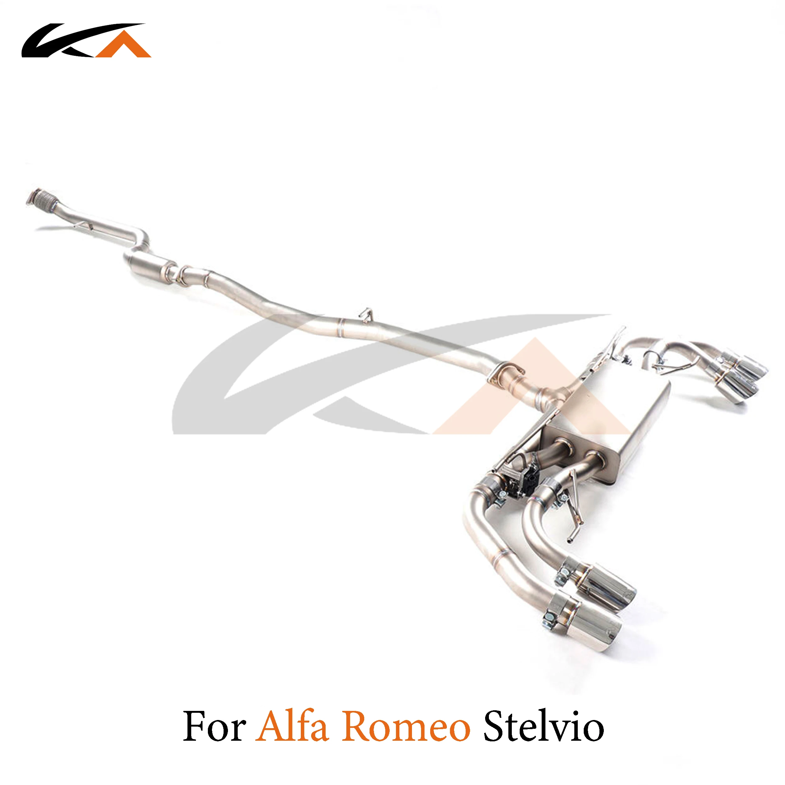 

KA Tuning exhaust system stainless catback for Alfa Romeo Giulia Stelvio rear section performance parts muffler valve