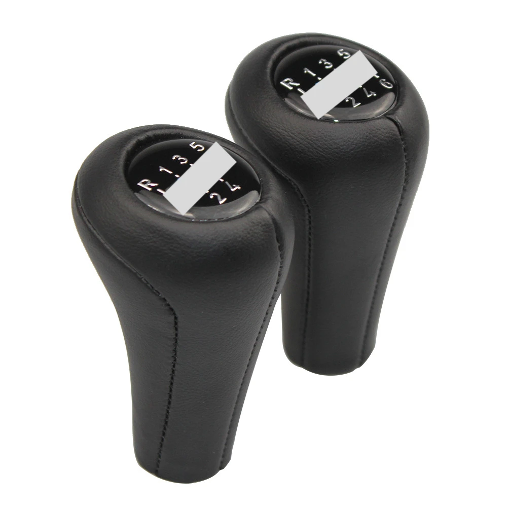 1 Pcs Car 5/6 Speed Manual Gear Shift Knob Lever Shifter for BMW 3 5 6 Series E X X3 X5 M Leather Shifters