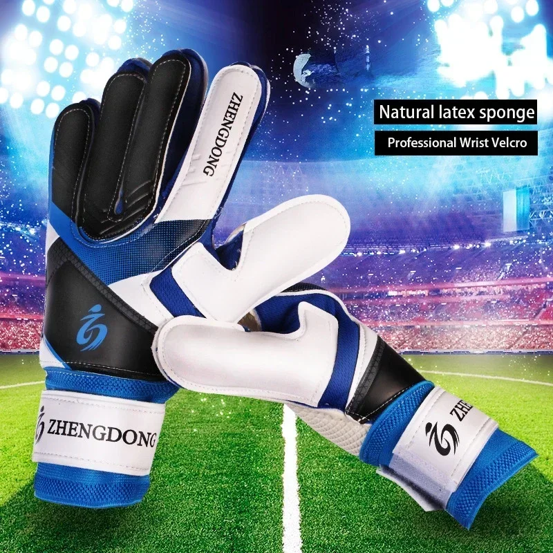 Professional Soccer Goalkeeper Gloves Adults Kids Finger Protection Goal Thickened Latex Football Gloves for futbol futebol Goal