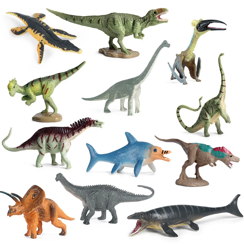 

Dummy Tyrannosaurus Rex mini dinosaur toy model Triangular dragon Brachiosaurus pterosaur cake decoration ornaments