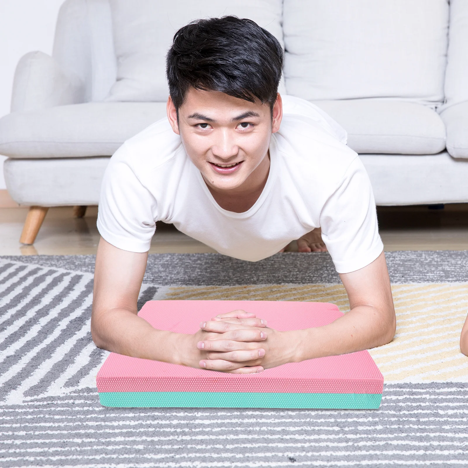 Indoor Yoga Kniebeschermer Draagbare balansmat Sportkussen Dikke Fitness Balance Foam Pad voor stabiliteitstraining