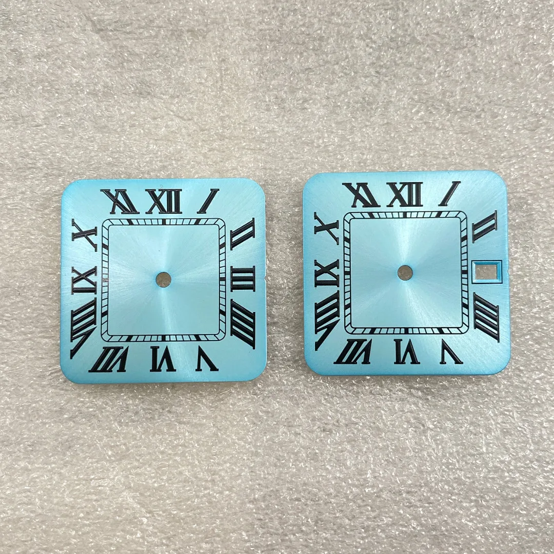 27mm square NO Logo dial modified with Roman numerals, suitable for repairing NH35 movement watch accessories