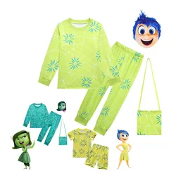 Spring Autumn Children's Clothing Sets Inside Out 2 Kids Long Sleeved Pants Clothes Kids Pajamas Set Joy Boys Girls Pyjamas 2pc