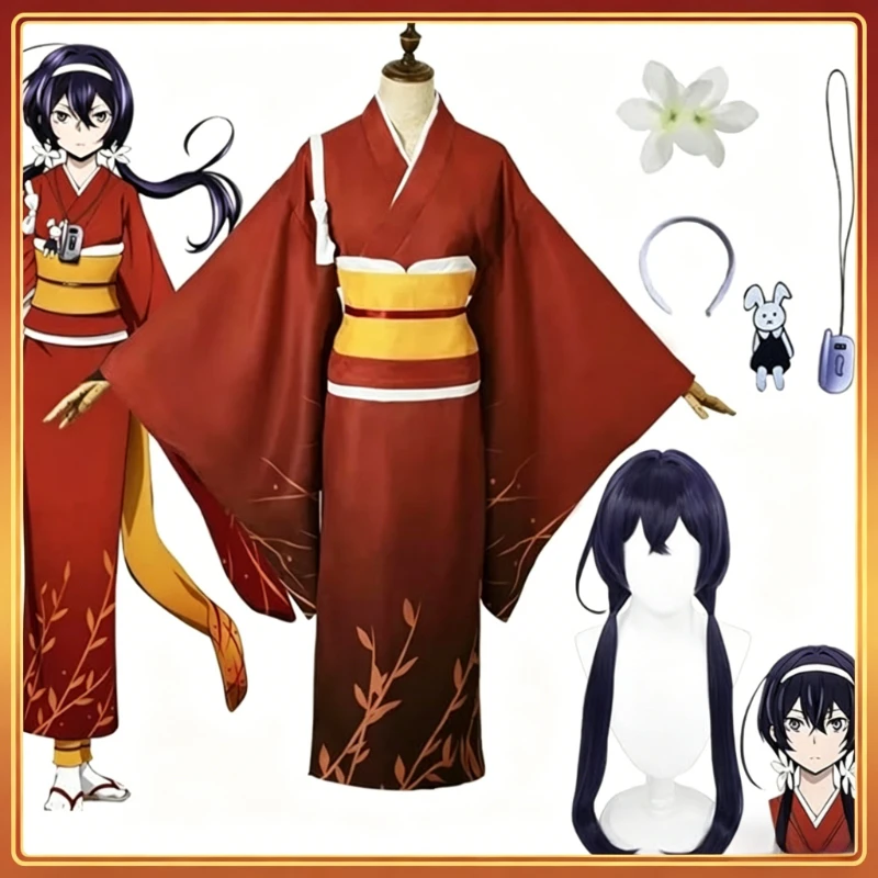 

Anime Izumi Kyouka Cosplay Costume Role Playing dress Kimono Full Set Halloween Party Outfits Women Comic Con Carnival Clothing