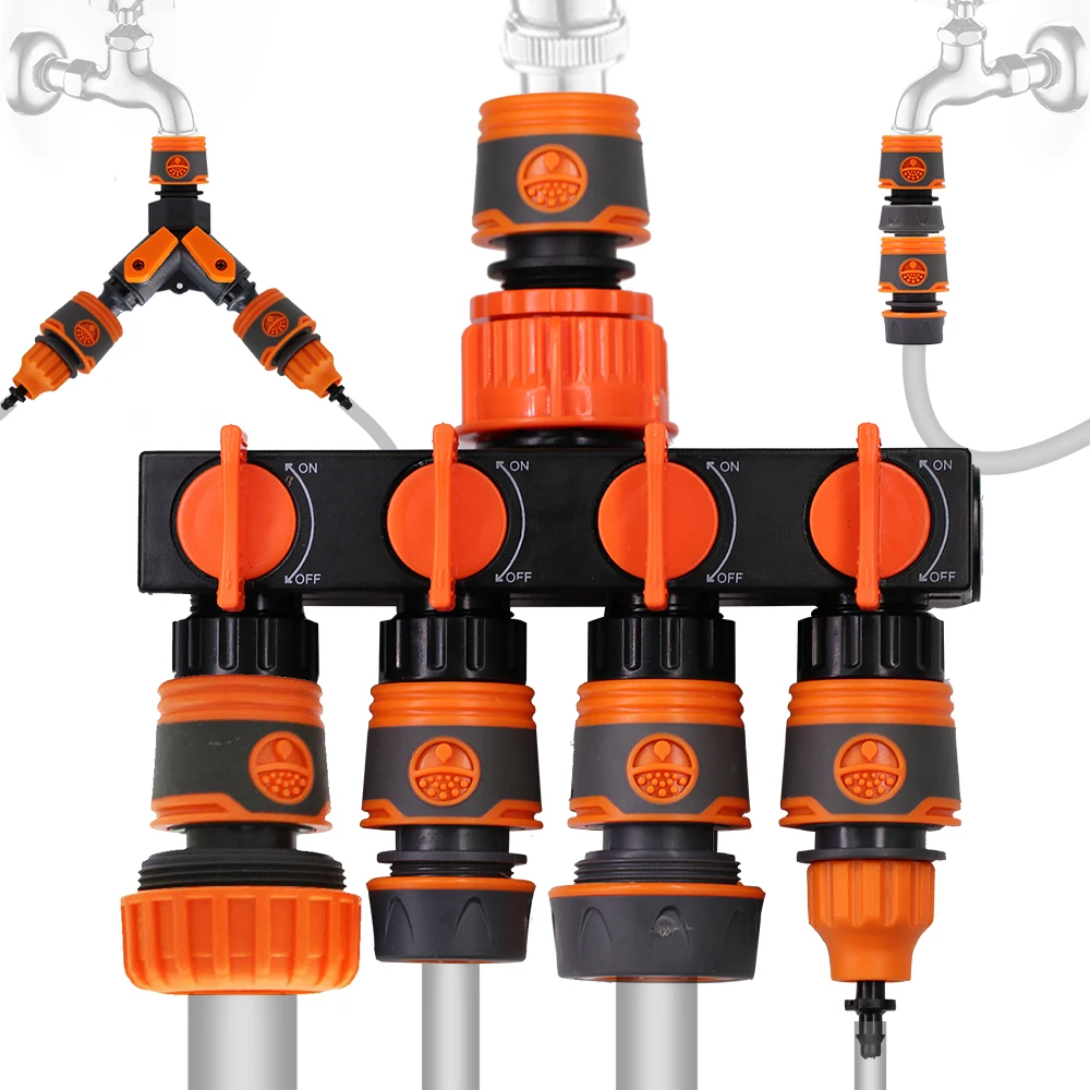 Female Thread 4-Way Hose Splitters For Automatic 1