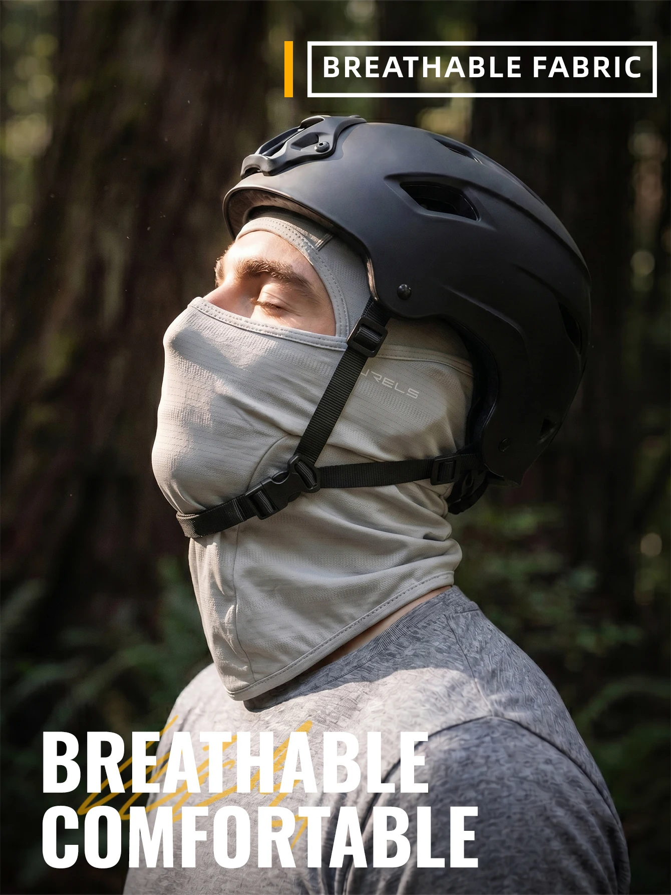 WRELS Balaclava-Maske für Skifahren, UV-Schutz, Eisseide, kühlende Gesichtsmaske, Shiesty Hood, atmungsaktiv, für Radfahren, Motorrad, taktisches Bandana – Detail 2