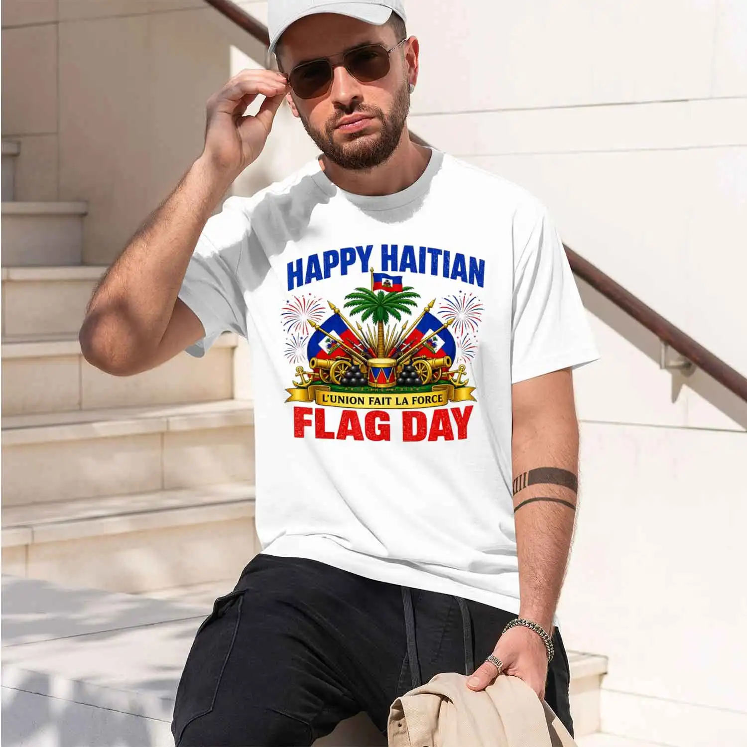 Haitian Flag Day Design T Shirt For Man Summer Funny T-Shirts Round Ne Harajuku Tee Shirt d Pattern Tops 2026 New Model Men’s Sh