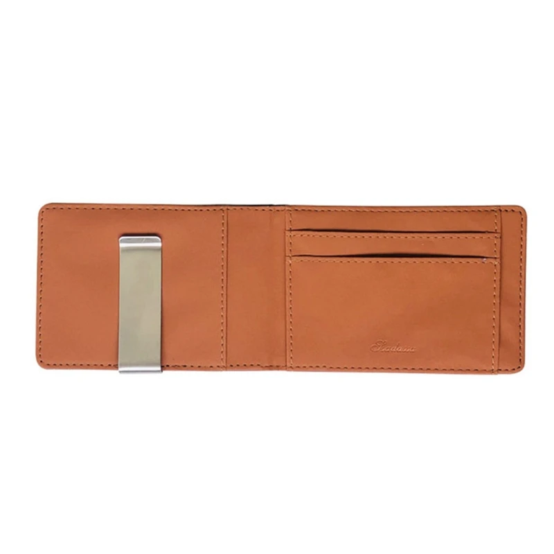 Men Bifold Wallet Money Clip Business PU Leather Cash Credit Card Holder