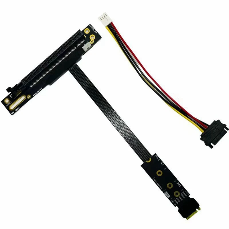 Top-M.2 To PCIE X16 Multi-Functional Convenient VGA Adapter Cable For SSD M.2 Nvme Gen4 To PCIE 4.0 X4ES