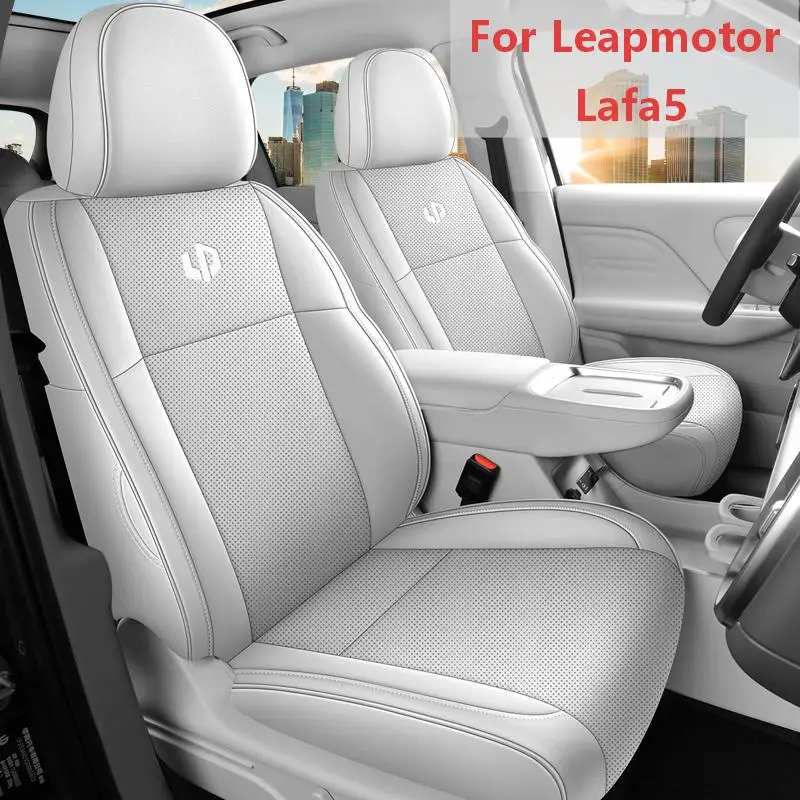 Wear‑Resistant PU Leather Full Wrapped 5‑Seat Car Seat Covers for Leapmotor Lafa5 Auto Interior Fittings