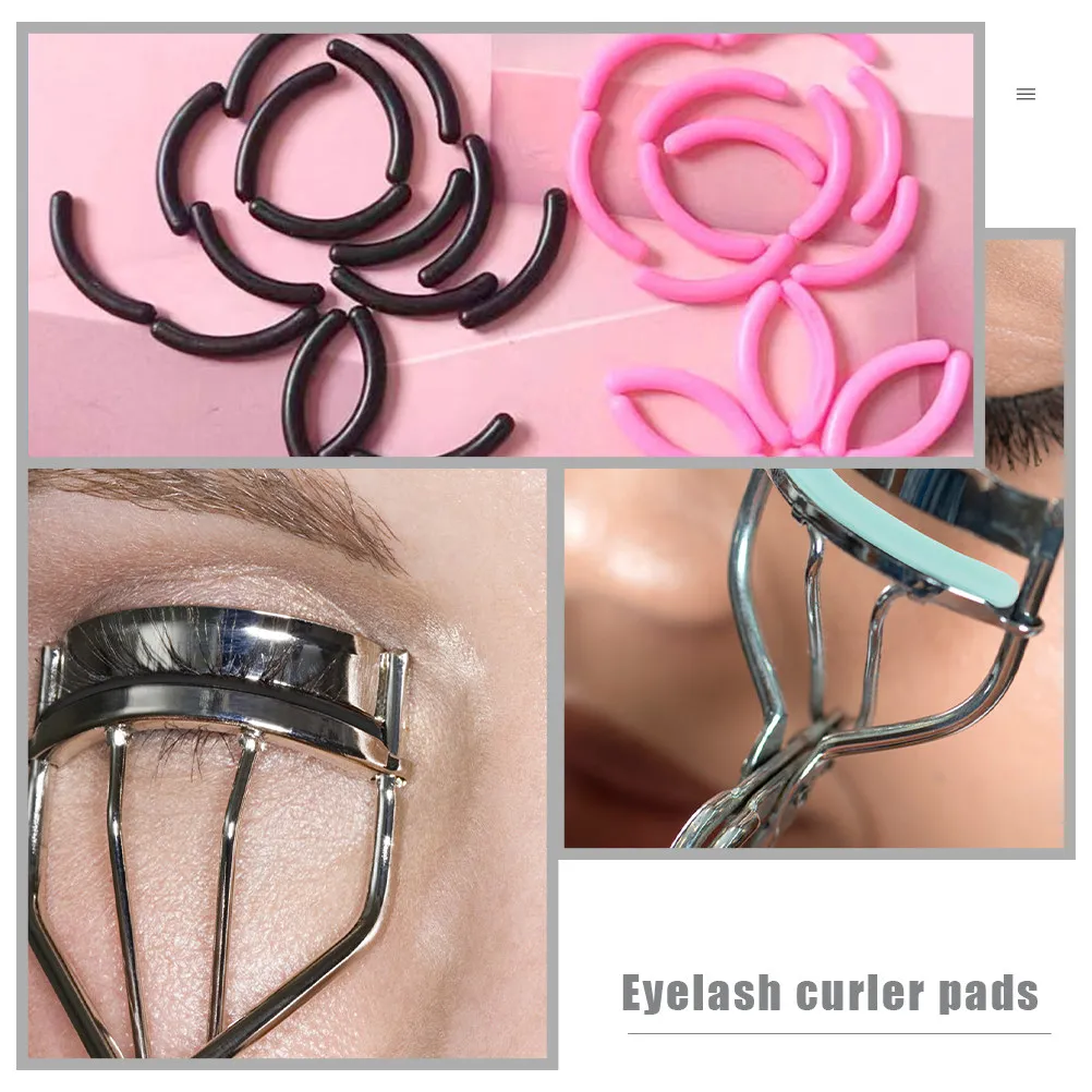 30Pcs Eyelash Curler Silicone Refill Pads Soft Flexible Replacement Cushions for All Standard Curlers Gift Ready Makeup