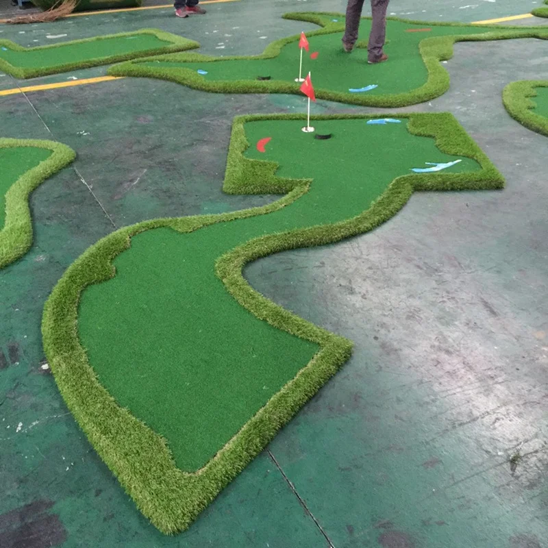 Factory Custom Size Golf mat practice Putting Green Mat Outdoor and Indoor Mini Golf Grass Mat