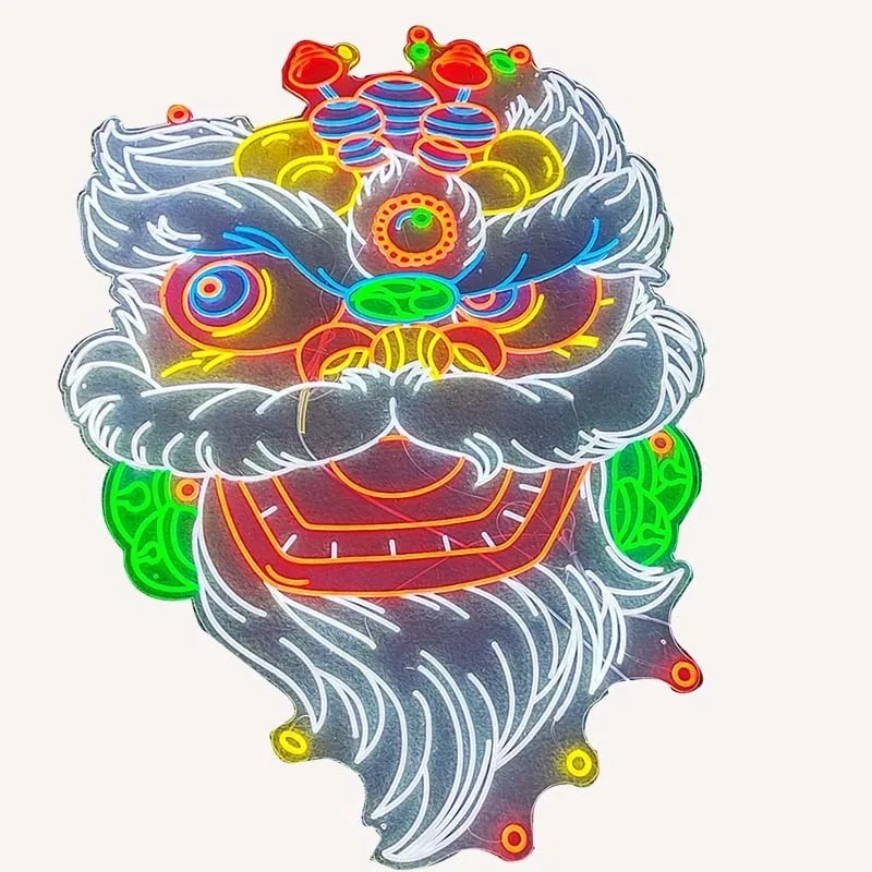 modeling light Bar Guochao Internet celebrity creative out-of-home advertising light luminous characters
