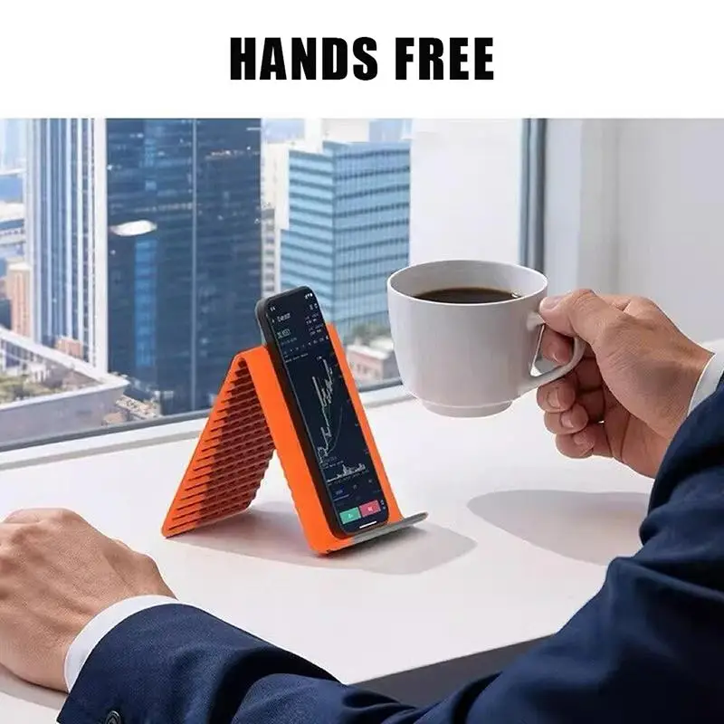 Universal Mobile Phone Holder For Home Office Use Flexible Foldable Phone Stand Silicone Tablet Holder Adjustable Lazy Bracket view 3