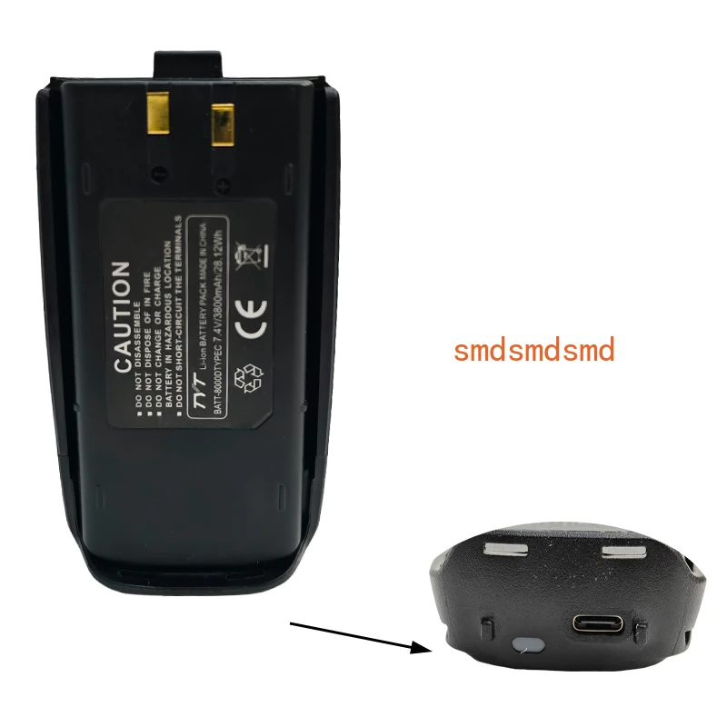 2025 TYT TH-UV8000D Thickened Battery Version Walkie Talkie Radio Handheld 10W Amateur UHF/VHF Dual Band TYT UV8000D Battery Typ