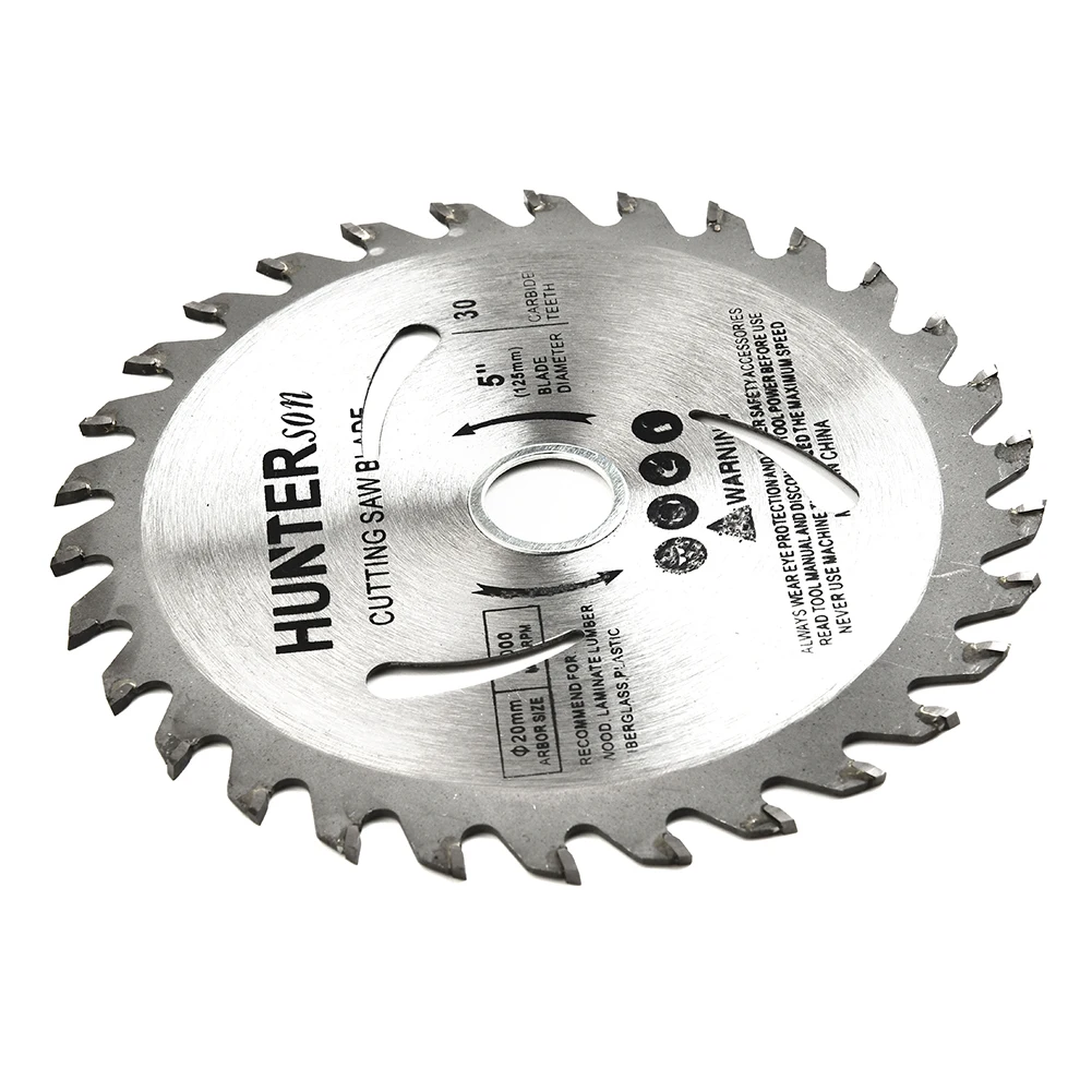 5" Circular Saw Blade For Woodworking 30 Teeth Power Through Projects 125mm Wood Cutting Disc Rugged Design With Smooth BurrFree