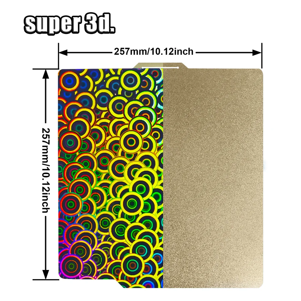 Produktbild von Druckplatte 257x257 Mm – Doppelseitig Glatt Für Bambu Lab P1P, P1S, X1, X1C, A1 – Starke Haftung, Hitzebeständig, Biegsam & Selbstheilend