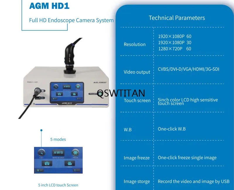 HD Endoscope camera system  video recording Surgical camera Endoscopy equipment ENT laparoscopy endoscopy