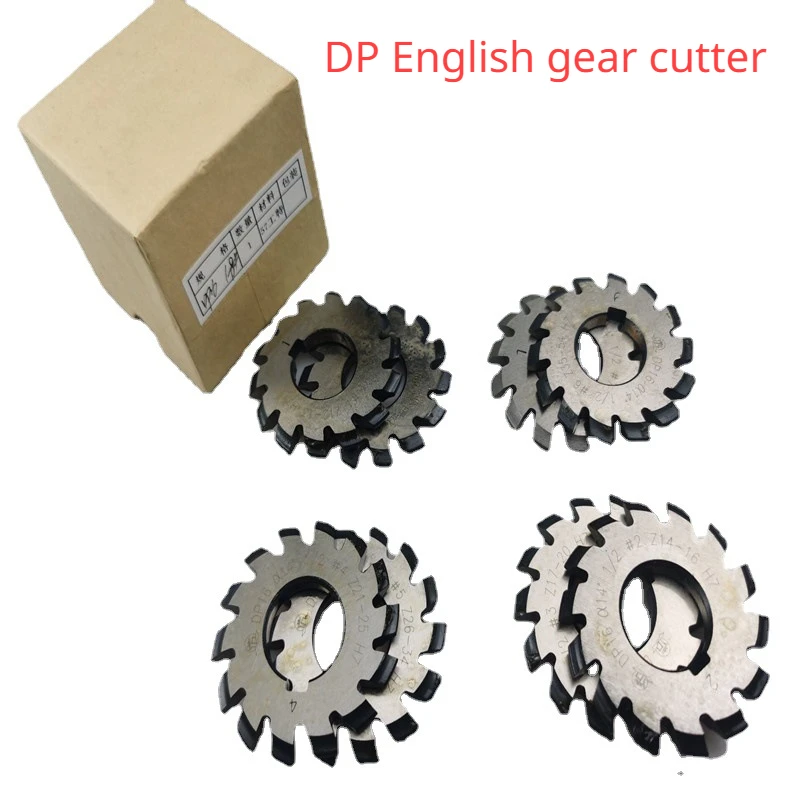 TULX 1PCS Gear Milling Cutter inch HSS Gear Cutting Tools Pressure Angle 14.5 Degrees DP8 DP16D P18 DP20 1-8