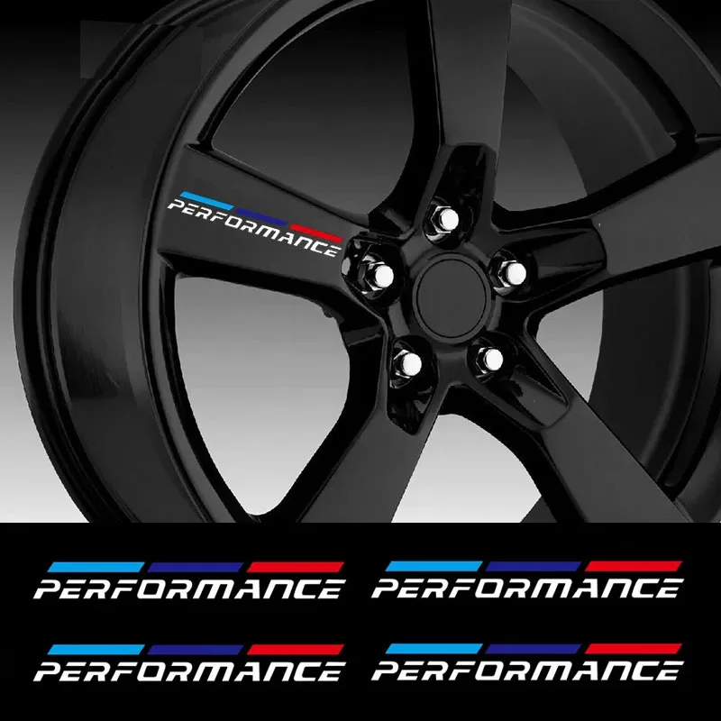 4Pcs M Power Performance Car Body Sticker For Bmw E36 E39 E46 E53 E60 E61 E34 E70 E71 E85 E87 E90 E83 F10 F20 F21 F30 F35