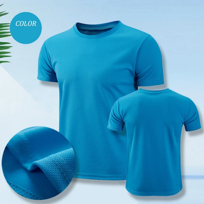 Männer Frauen Quick Dry Kurzarm Sport T Shirt Gym Trikots Fitness Shirt Trainer Lauf T-Shirt Teenager Atmungsaktive Sportswears – Detail 4