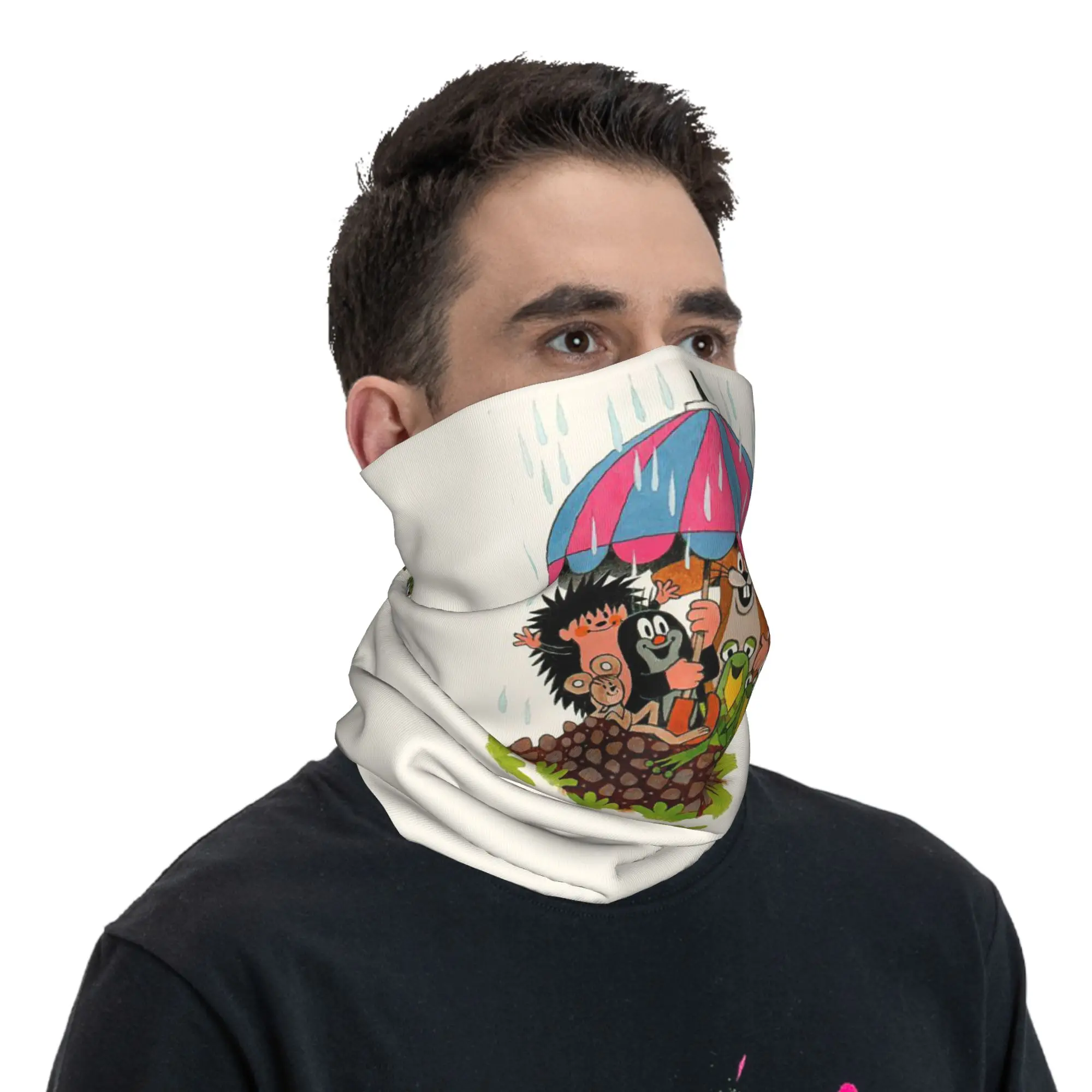 

Mole Krtek Cute Little Maulwurf бандана на шею шарф с принтом многофункциональный головной убор для бега для мужчин женщин взрослых ветрозащитный