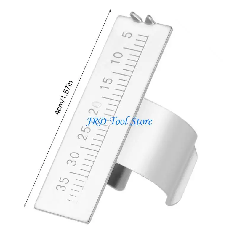 A2UD Dental Endodontic Ruler, Stainless Finger Rings Accurate Easy Measurement for Precise Measurement of Root Canals Files