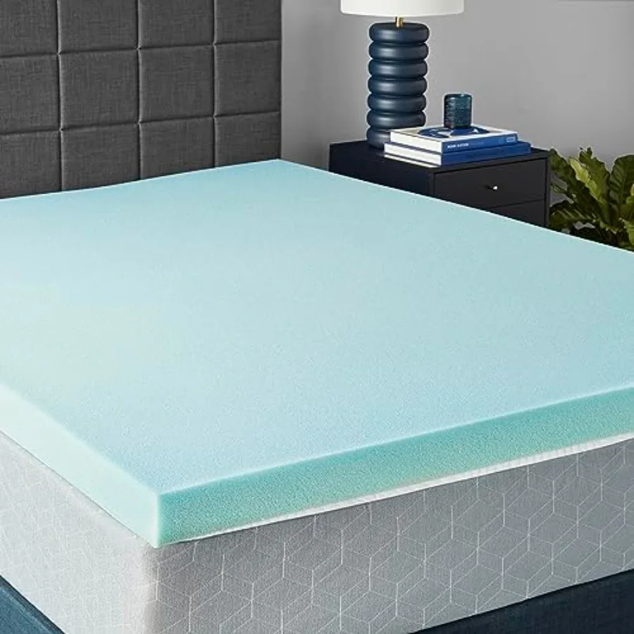 

Cooling Gel-Infused Mattress Topper CertiPUR-US Certified 3 Inch Blue