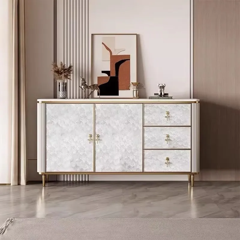 Light luxury door cabinet, high-end sense of entry, foyer shoe cabinet, modern simplicity against the wall, side cabinet, locker