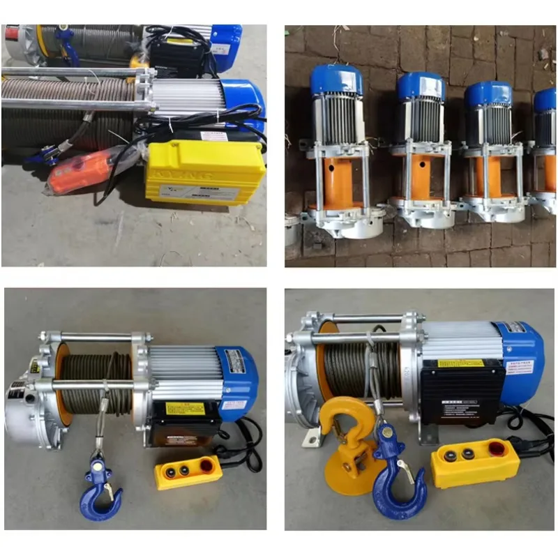 رافعة ونش كهربائية عالية السرعة 6 متر 1500 كجم رافعة حبل سلك كهربائي