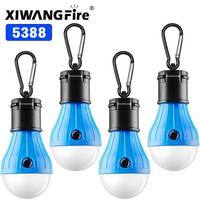 Camping Lantern Outdoor Light Battery Powered Lights Multicolor Waterproof Lighting Mini Portable LED Lamp Bulb Emergency Light