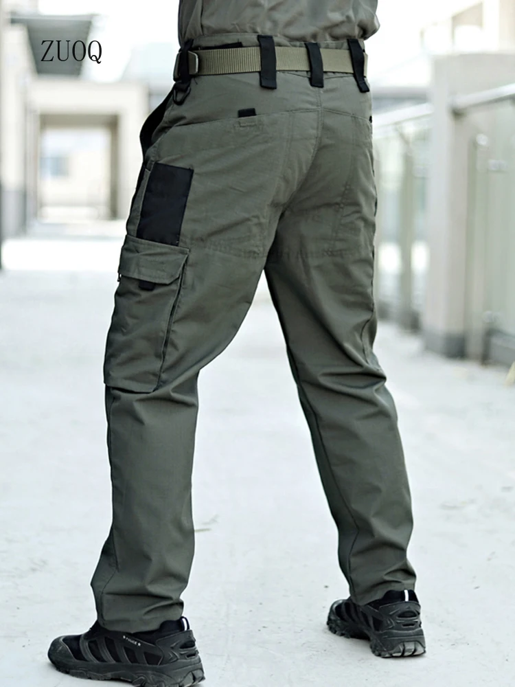 

New 2025 Cargo Pants Men Multi-Pocket Pants Outdoor Construction Work Hiking Tactical Casual Trouser For Man