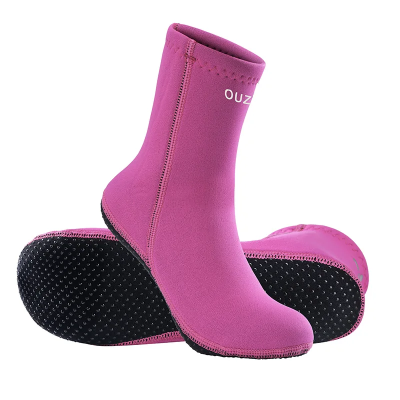 

Water Socks Neoprene Socks Beach Booties Shoes 3mm Glued Blind Stitched Anti-Slip Wetsuit Boots Fin Swim Socks for Water Sports