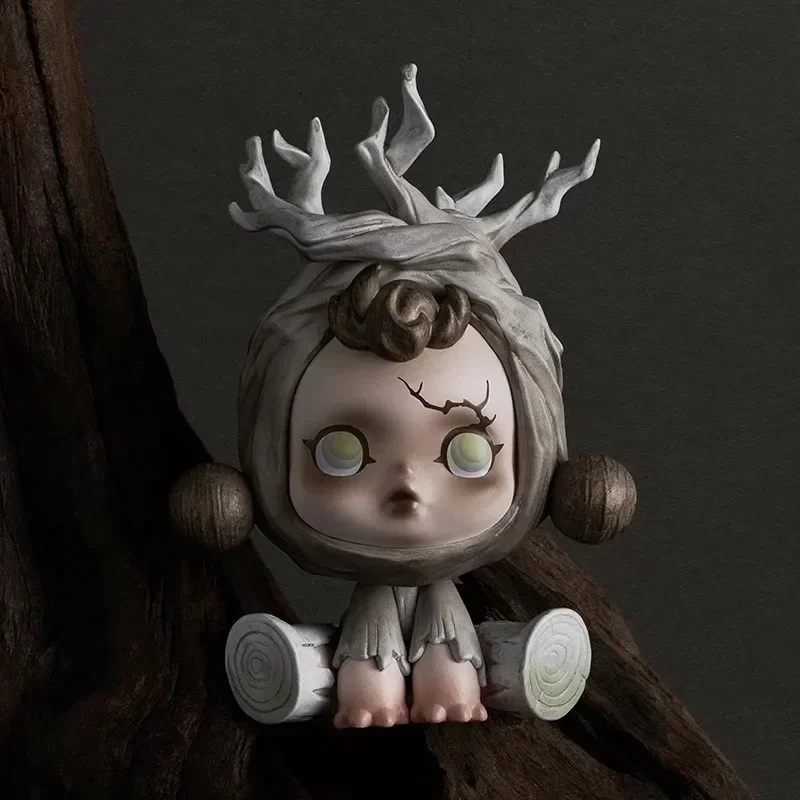 POP MART SKULLPANDA - Seria Ink Plum Blossom, Figurki Niespodzianki w Pudełku, Torebka Niespodzianka, Mystery Box, Figurka Akcji Mistery Caixa, Urocza Niespodzianka