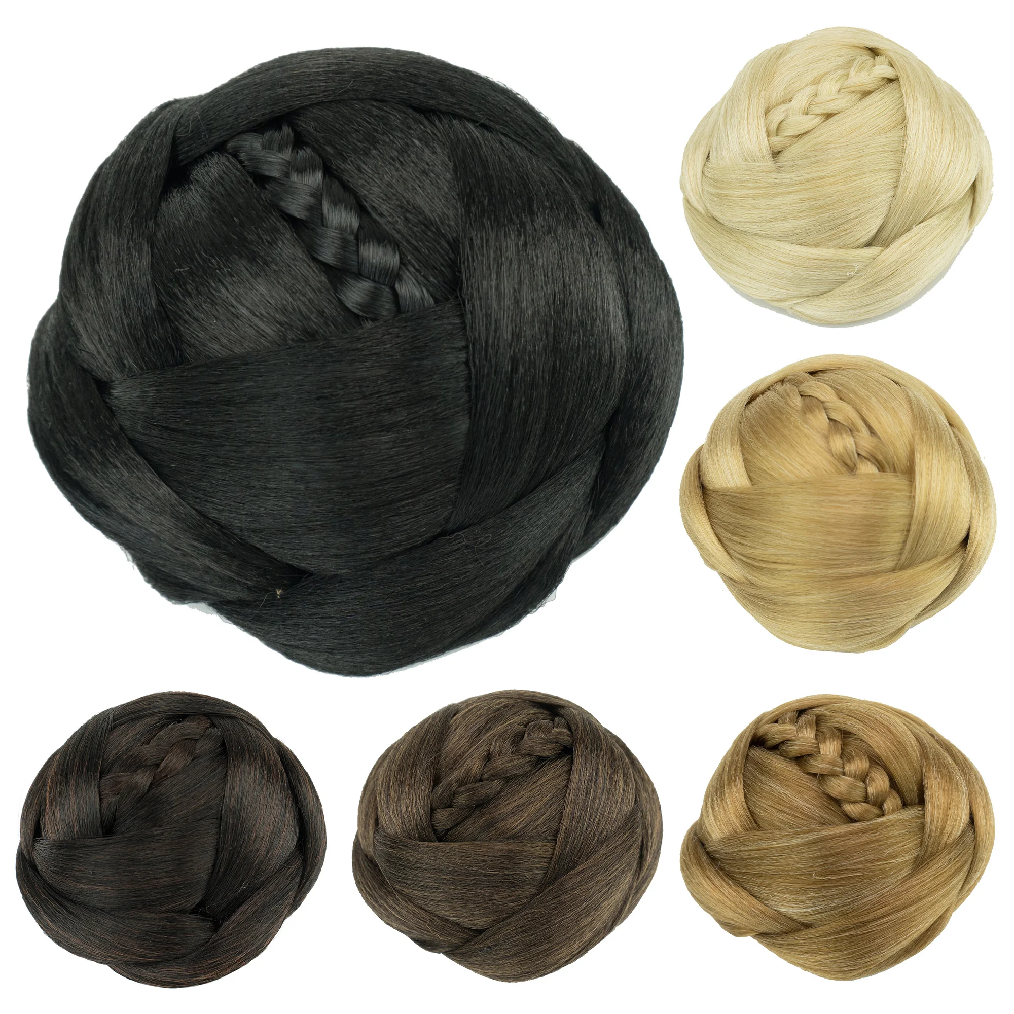 Synthetic Hair Chignon Fake Hair Bun Cover Donut Bsh Hair Pieces Scrunchie Blonde Messy Bun Wig Updo Benehair